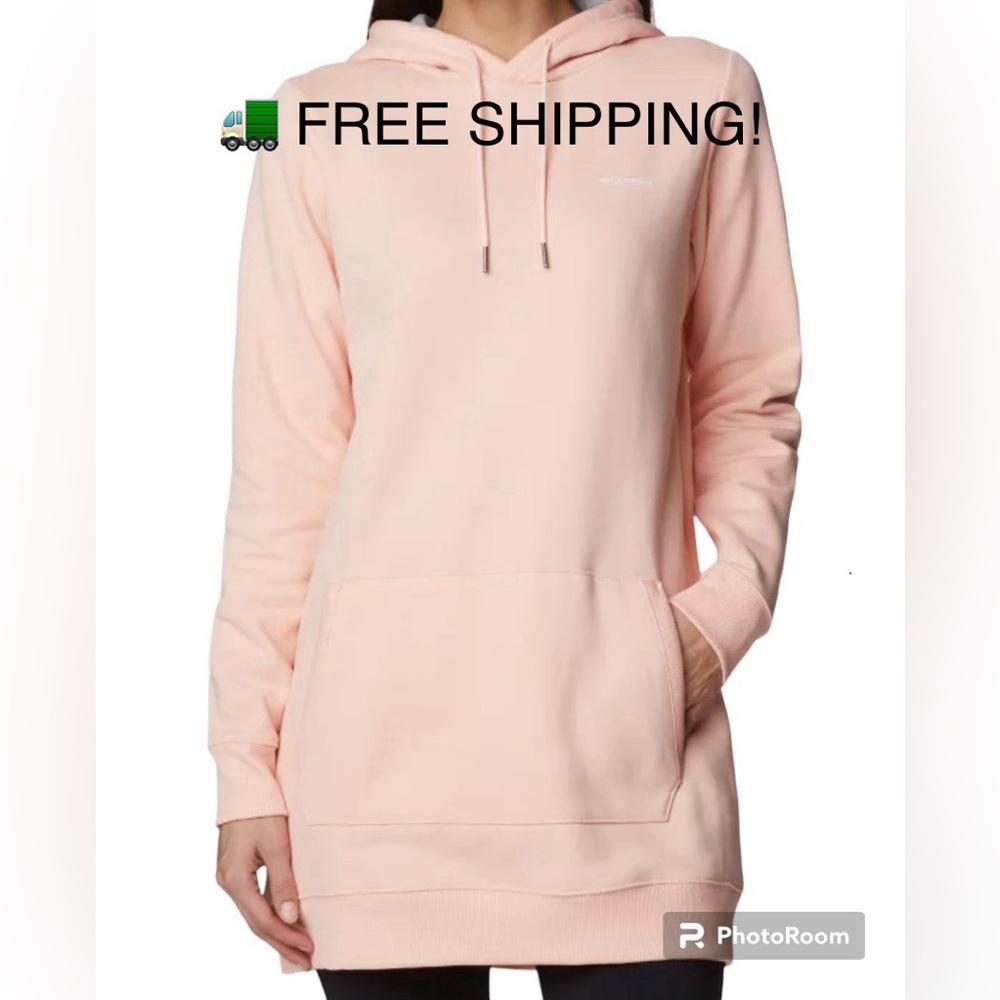 Columbia Rush Valley Long Tunic Style Hoodie Sweatshirt